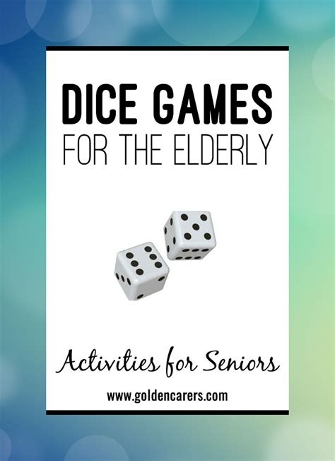 dice games for seniors.